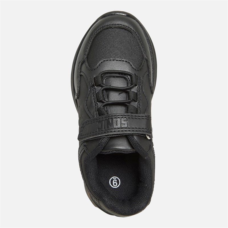 Sonic Boys Light Up School Trainers Black