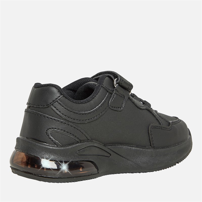 Sonic Boys Light Up School Trainers Black