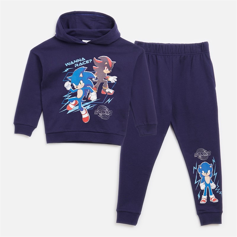 Sonic Boys Tracksuit Navy - Size 7/8Y
