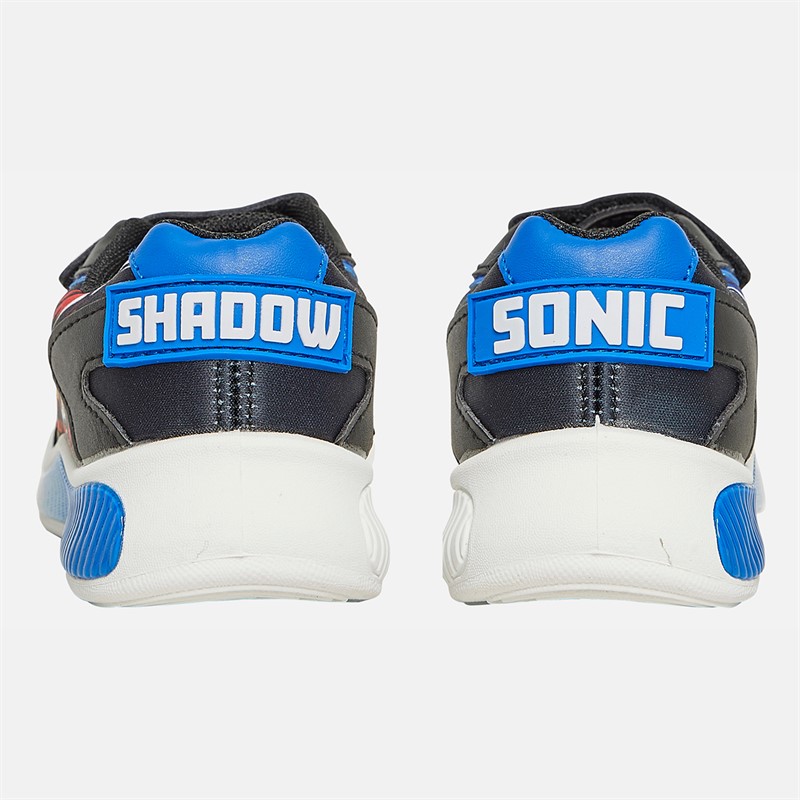 Sonic Boys Sonic And Shadow Grad Lights Trainers Black/Blue