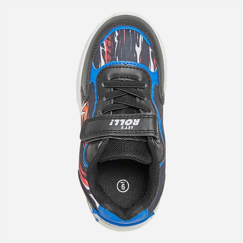 Sonic Boys Sonic And Shadow Grad Lights Trainers Black/Blue