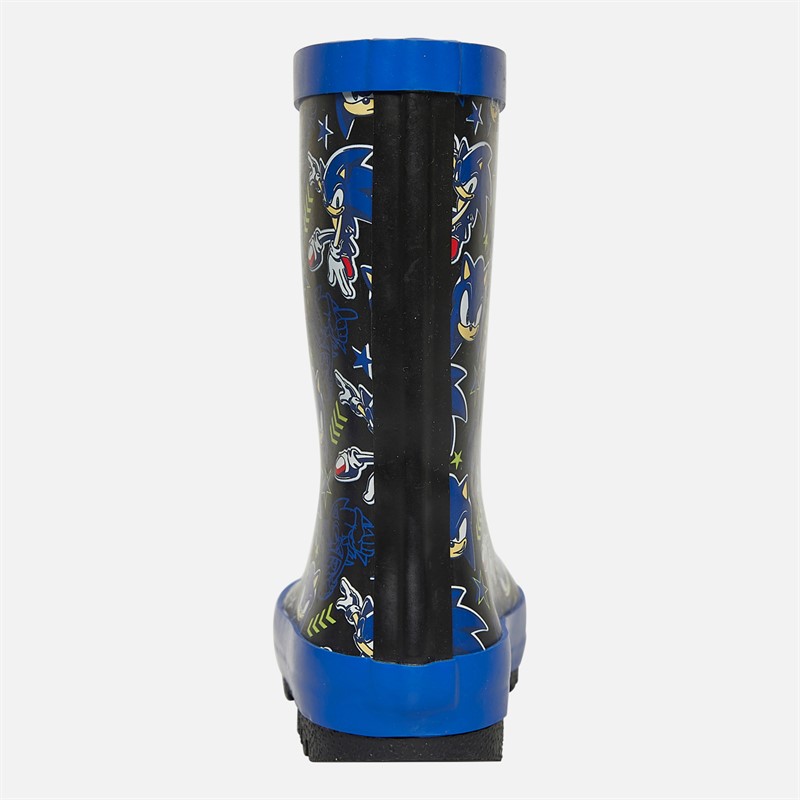 Sonic Boys Aiden Rubber Wellies Blue/Multi