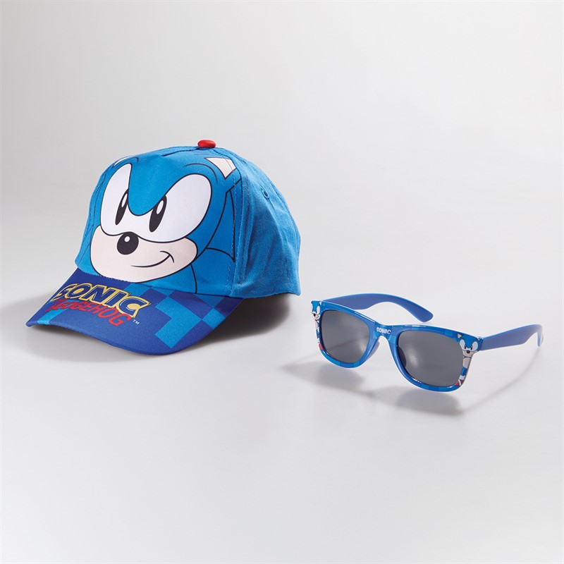 Sonic Boys Sunglasses And Cap Set Blue - Size OS