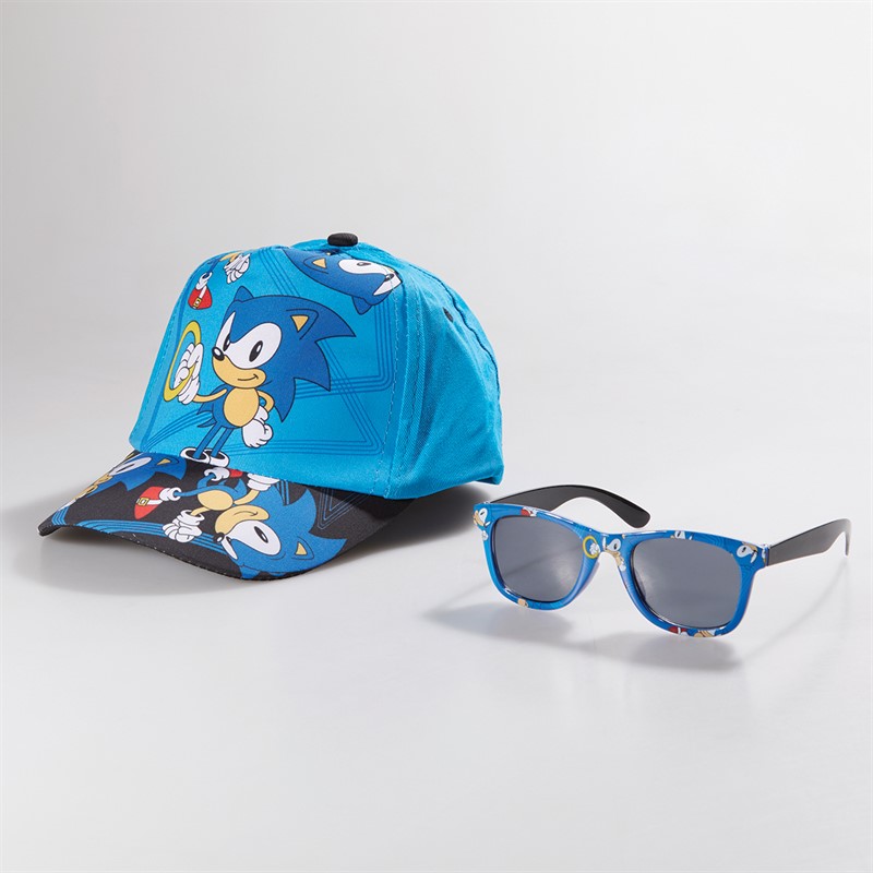 Sonic Boys Sunglasses And Cap Set Blue