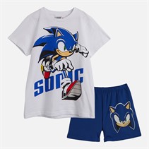 Sonic Boys T-Shirt And Shorts Co-Ord Set White/Colbalt White/ Colbalt