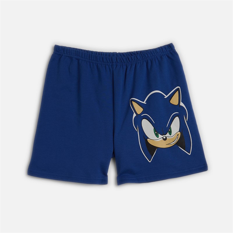 Sonic Boys T-Shirt And Shorts Co-Ord Set White/Colbalt White/ Colbalt