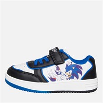 Sonic Boys Stamp Trainers White/Black/Blue