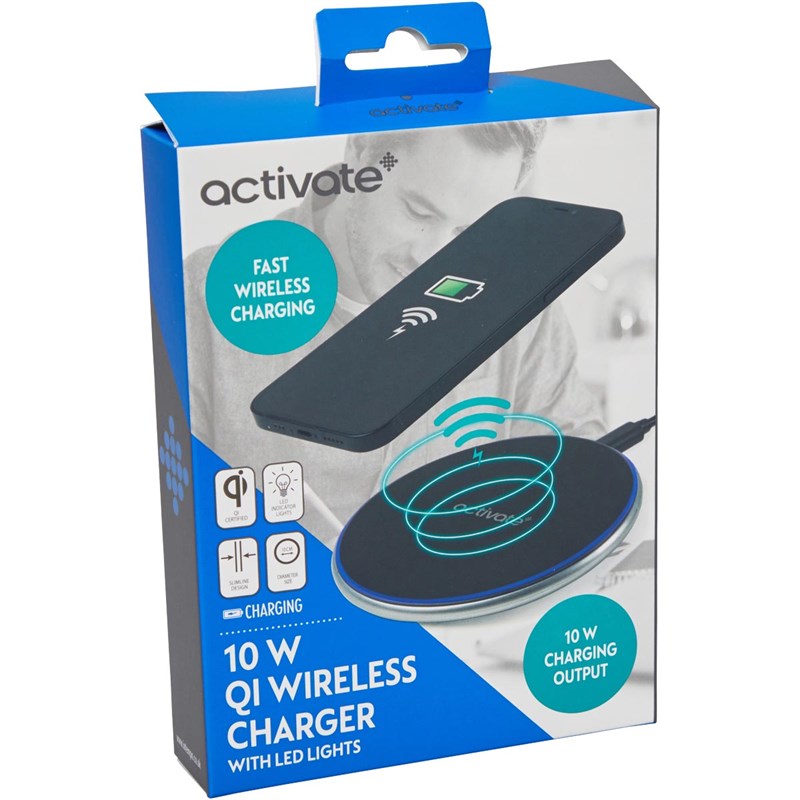 Buy Activate 10W QI Wireless Charger Black