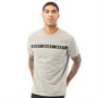 DKNY Heren Jaguars T-Shirt Gemeleerd Grijs