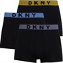 DKNY Mens Greenville Three Pack Trunks Black