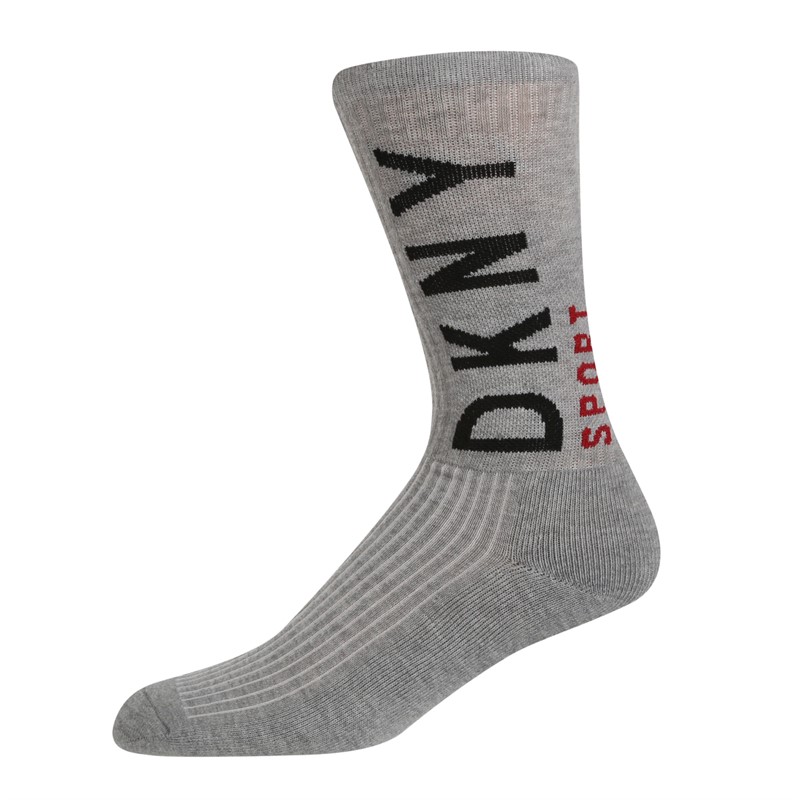 DKNY Mens Palm Three Pack Socks Black/Grey/White