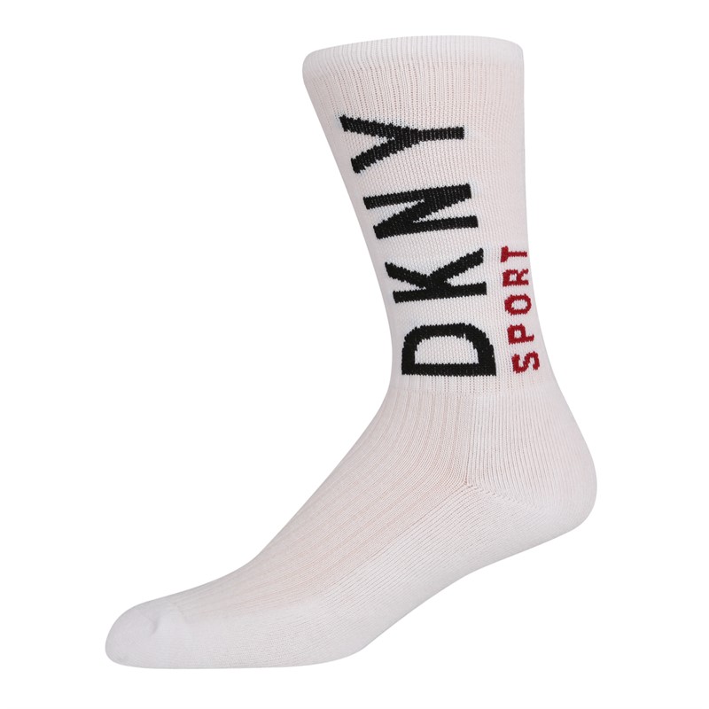 DKNY Mens Palm Three Pack Socks Black/Grey/White