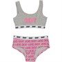 DKNY Dziewczęce Two Pack Sports And Hipster Set Staniki Sportowe Wielobarwny