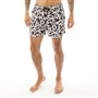 DKNY Mens Bequia All Over Print Swim Shorts Black/White/Atomic Blue