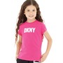 DKNY Girls T-Shirt Raspberry