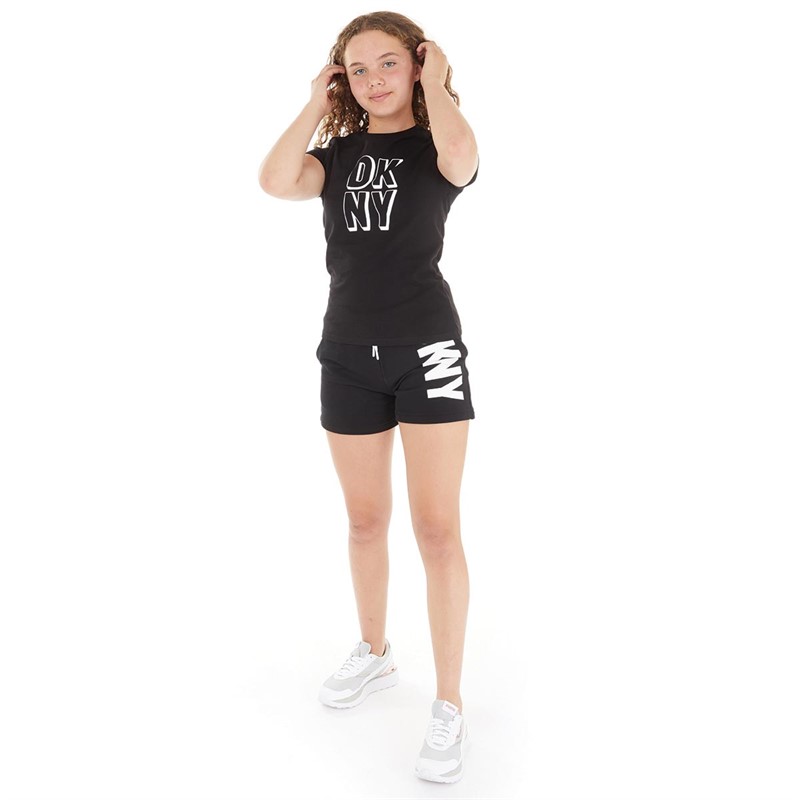 DKNY Girls T-Shirt Black