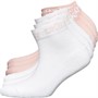 DKNY Girls Six Pack Half Cushion Quarter Socks Baby Pink