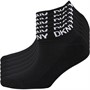 DKNY Kids Six Pack Half Cushion Trainer Liner Socks Black