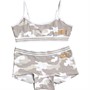 DKNY Girls Training Bra And Shorts Set Beige