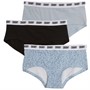DKNY Girls Three Pack Hipster Briefs Multi
