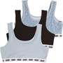 DKNY Girls Three Pack Sport Bralette Blue