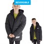 DKNY Boys Reversible Parka Jacket Black