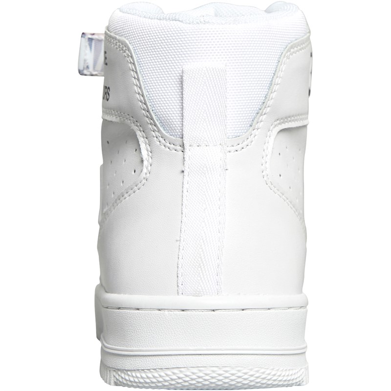 DKNY Junior Logo Print Hi Top Trainers White