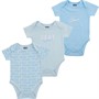 DKNY Boys Three Pack Bodysuits Blue