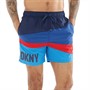 DKNY Mens Maui Colour Block Swim Shorts Dress Blue/Limoges/Red/French Blue