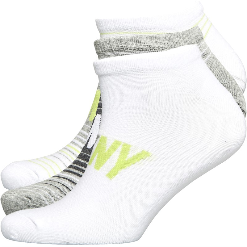 DKNY Heren Dunne Sneakersokken Meerkleurig
