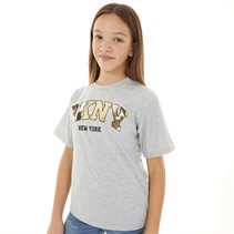 DKNY Girls Short Sleeve T-Shirt Chine Grey