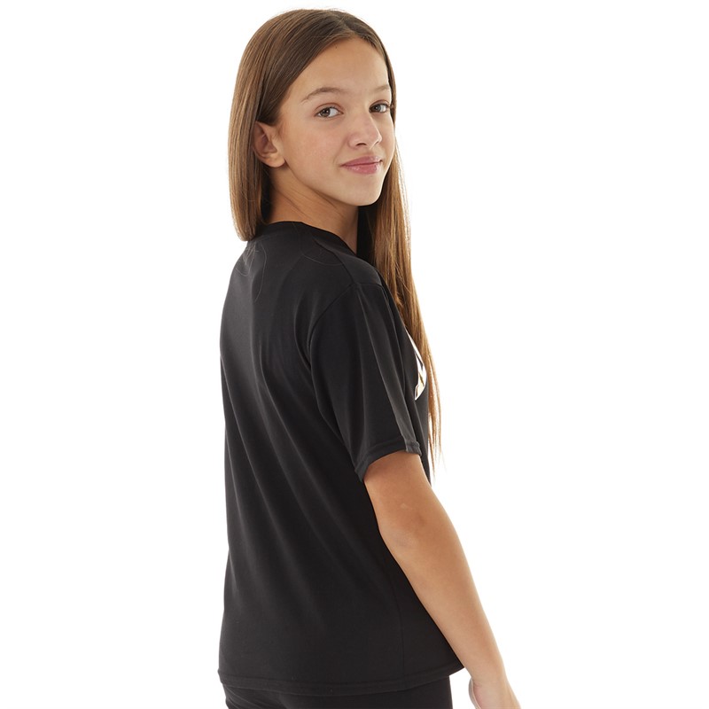 DKNY Girls Short Sleeve T-Shirt Black