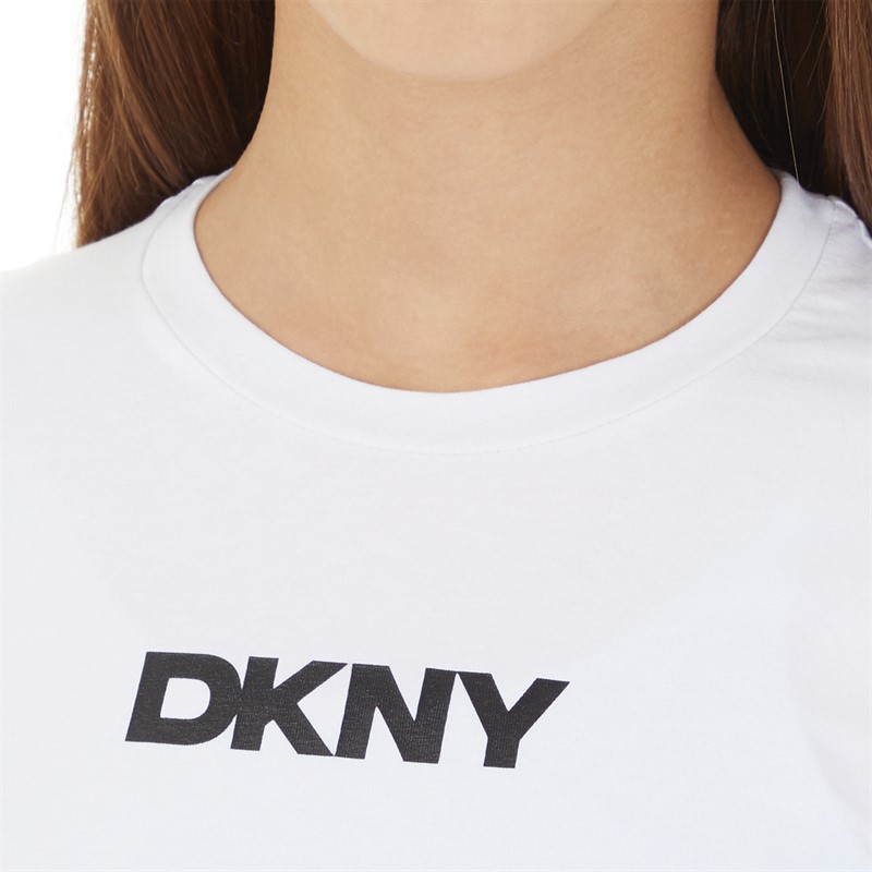 DKNY Girls Short Sleeve T-Shirt White