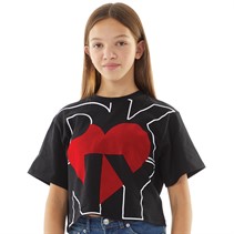 DKNY Girls Short Sleeve T-Shirt Black