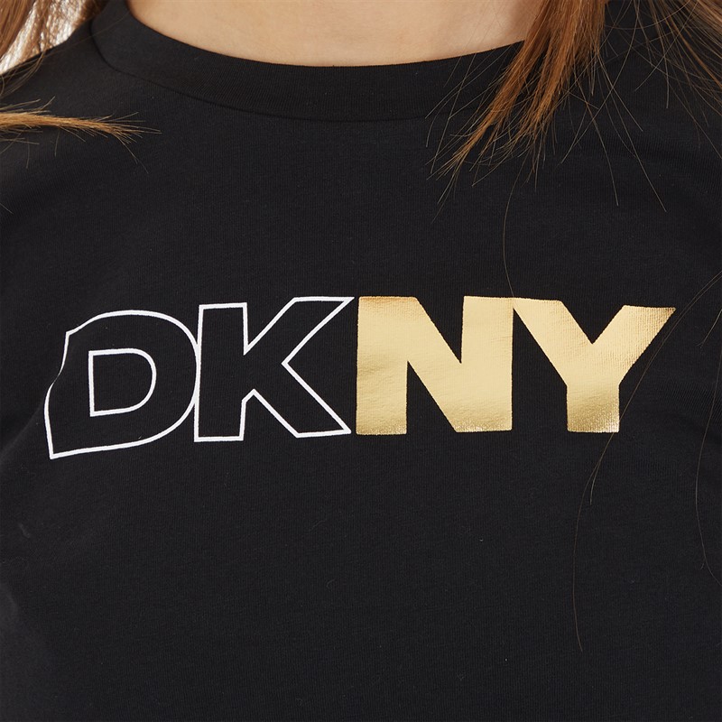 DKNY Girls Long Sleeve T-Shirt Black