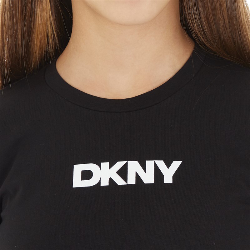 DKNY Girls Short Sleeve T-Shirt Black