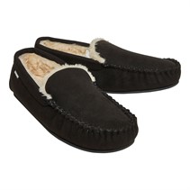 DKNY Mens Electra Moccasin Slippers Black