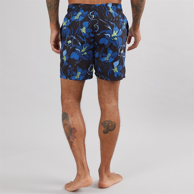 DKNY Mens Nauru Printed Swim Shorts Black Print