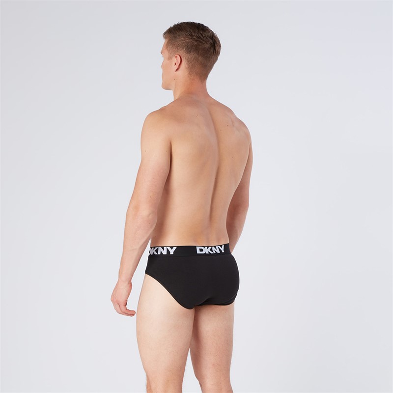 DKNY Mens Kelso Three Pack Briefs Black