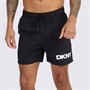 DKNY Mens Kastos Solid Colour Swim Shorts Black