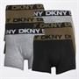 DKNY Boys Six Pack Boxers Green/Grey Marl