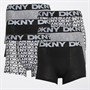 DKNY Boys Six Pack Boxers Grey Marl/Black