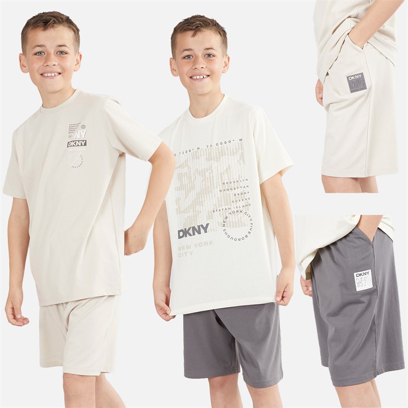 DKNY Boys Two Pack Co-Ord Sets Beige