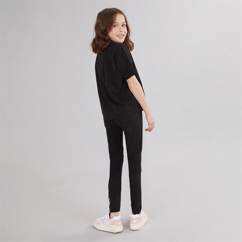 DKNY Girls T-Shirt And Leggings Co-Ord Set Black