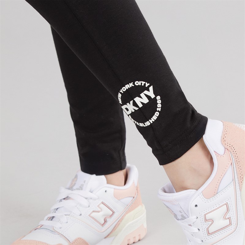 DKNY Girls T-Shirt And Leggings Co-Ord Set Black