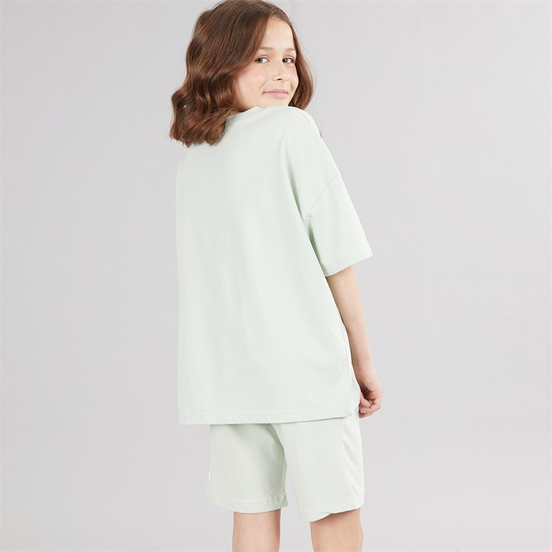 DKNY Girls T-Shirt And Shorts Co-Ord Set Green