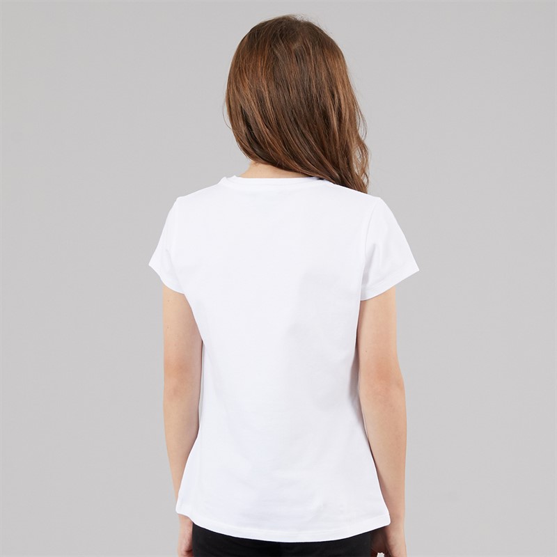 DKNY Girls Brooklyn Mindset T-Shirt White