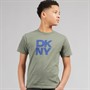 DKNY Boys Boysdigital Blue T-Shirt Lime