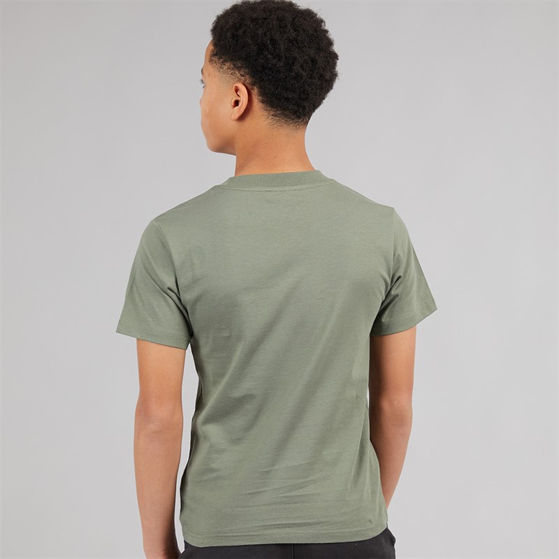 DKNY Boys Boysdigital Blue T-Shirt Lime