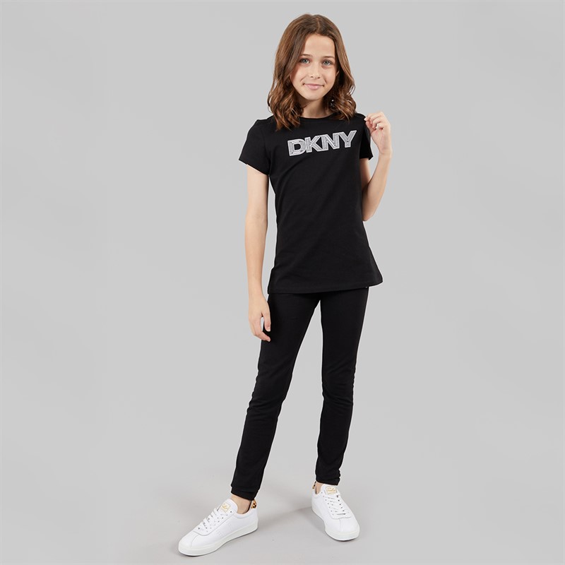DKNY Girls Brooklyn Mindset Leggings Black